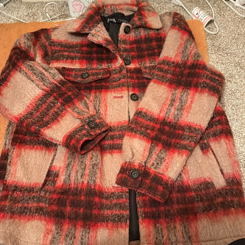 Zara checkered jacket